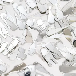 Bordkonfetti Champagneflasker Sølv Metallic