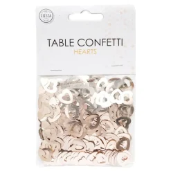 Bordkonfetti Hjerter Kontur Roségull Metallic