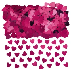 Bordkonfetti Hjerter Rosa Metallic