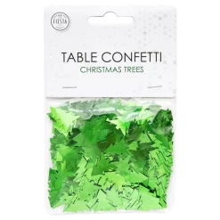 Bordkonfetti Juletrær Grønn Metallic