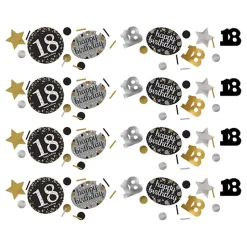 Bordkonfetti 18 Sølv/Gull Glitter