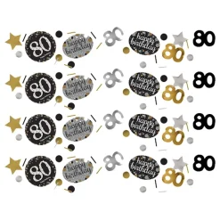 Bordkonfetti 80 Sølv/Gull Glitter