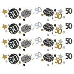 Bordkonfetti 50 Sølv/Gull Glitter