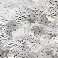 Bordkonfetti Tallet 25 Sølv Metallic