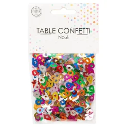 Bordkonfetti Tall 6 Fargemiks Metallic