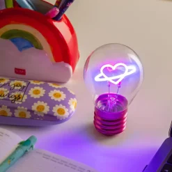 Bordlampe i Glødepæreform Planet Heart