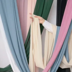 Bordløper Chiffon Svart
