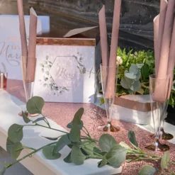 Bordløper Paljetter Roségull