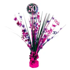 Bordpynt 50 Svart/Rosa Glitter