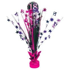 Bordpynt 18 Svart/Rosa Glitter