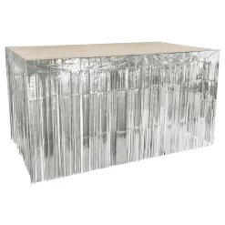 Bordskjørt Metallic Sølv