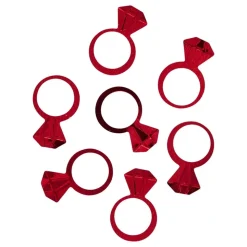 Bordskonfetti Ringer Rosa