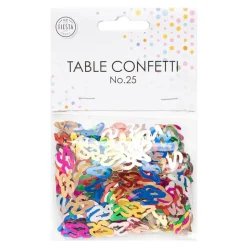 Bordskonfetti Tall 25 Fargemiks Metallic