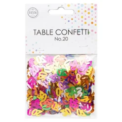 Bordskonfetti Tall 20 Fargemiks Metallic