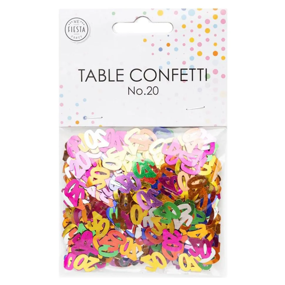 Bordskonfetti Tall 20 Fargemiks Metallic