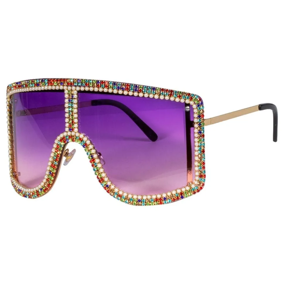 Briller Diva med Strass Lilla/Multi