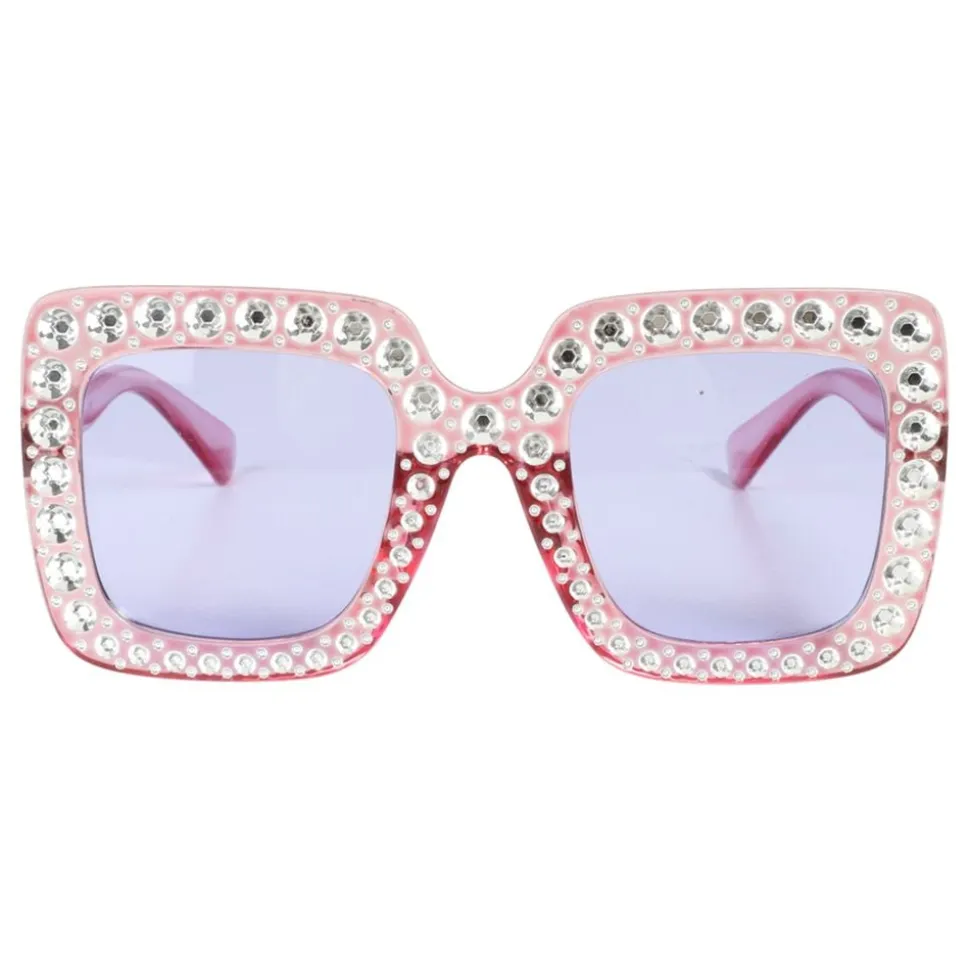 Briller Rosa med Strass