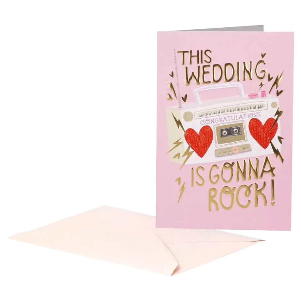 Bryllupskort Rock Wedding