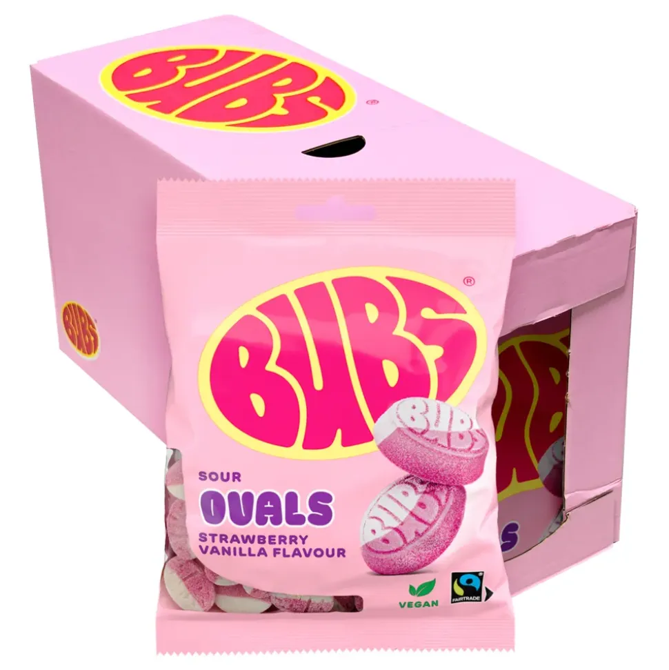 BUBS Strawberry Vanilla Ovals Storpakning
