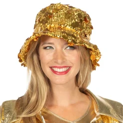 Bucket Hat Paljetter Gull