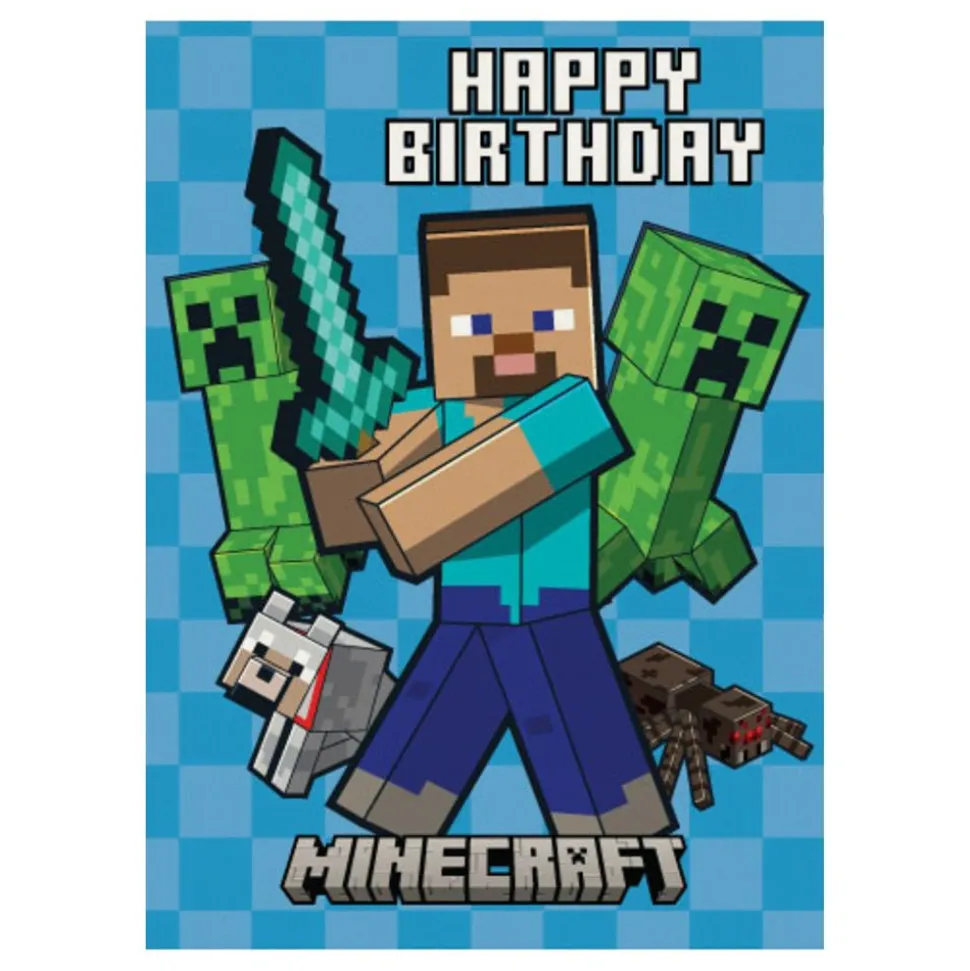 Bursdagskort Minecraft World