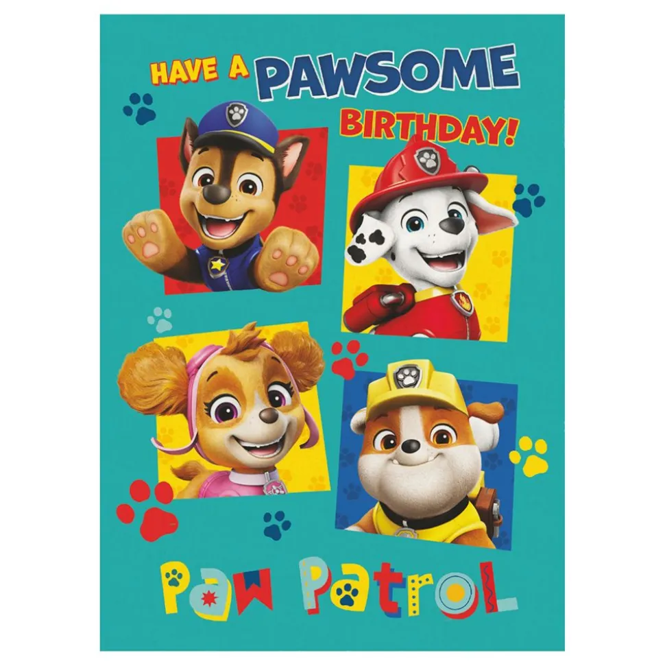 Bursdagskort Paw Patrol Grønn