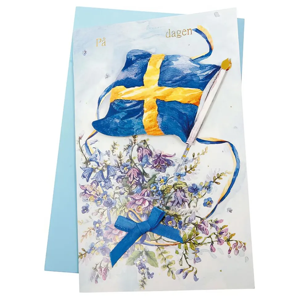 Bursdagskort Sverige med Seddellomme