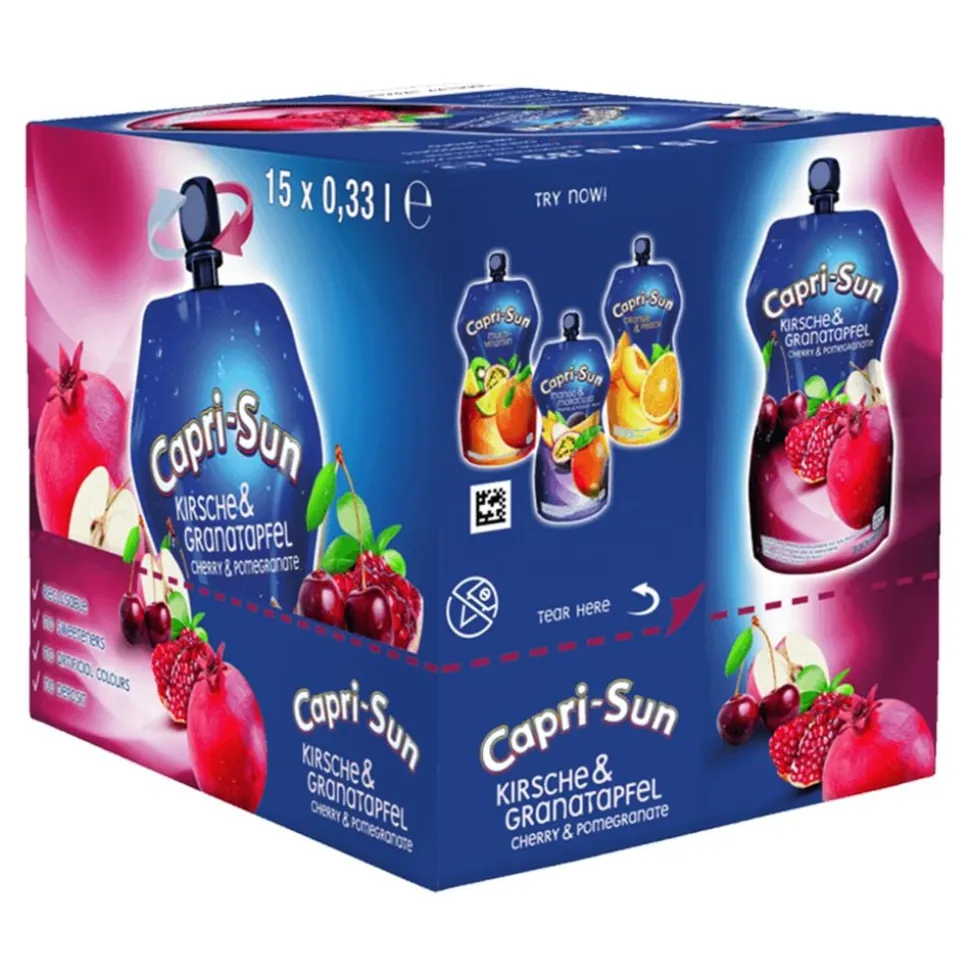 Capri-Sun Kirsebær & Granateple Storpakning
