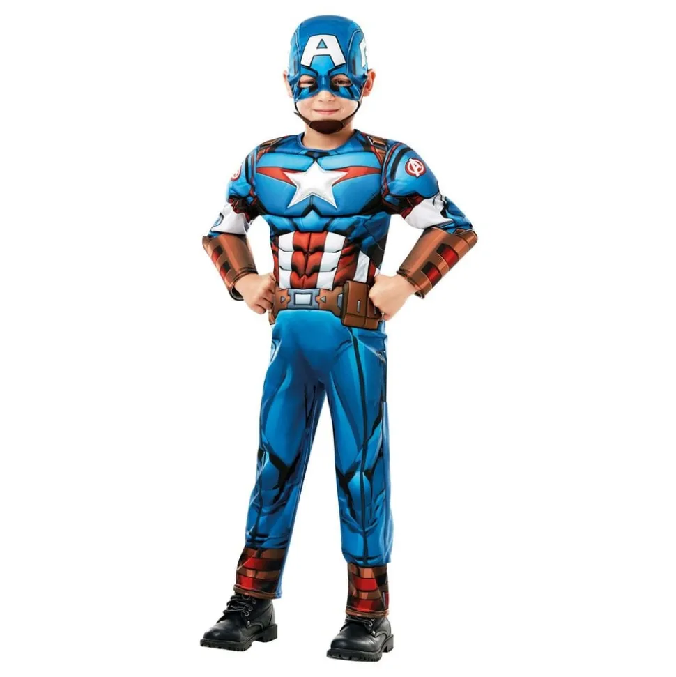 Captain America Deluxe Barn Kostyme