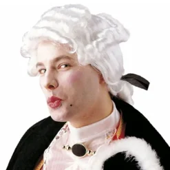 Casanova Hvit Parykk