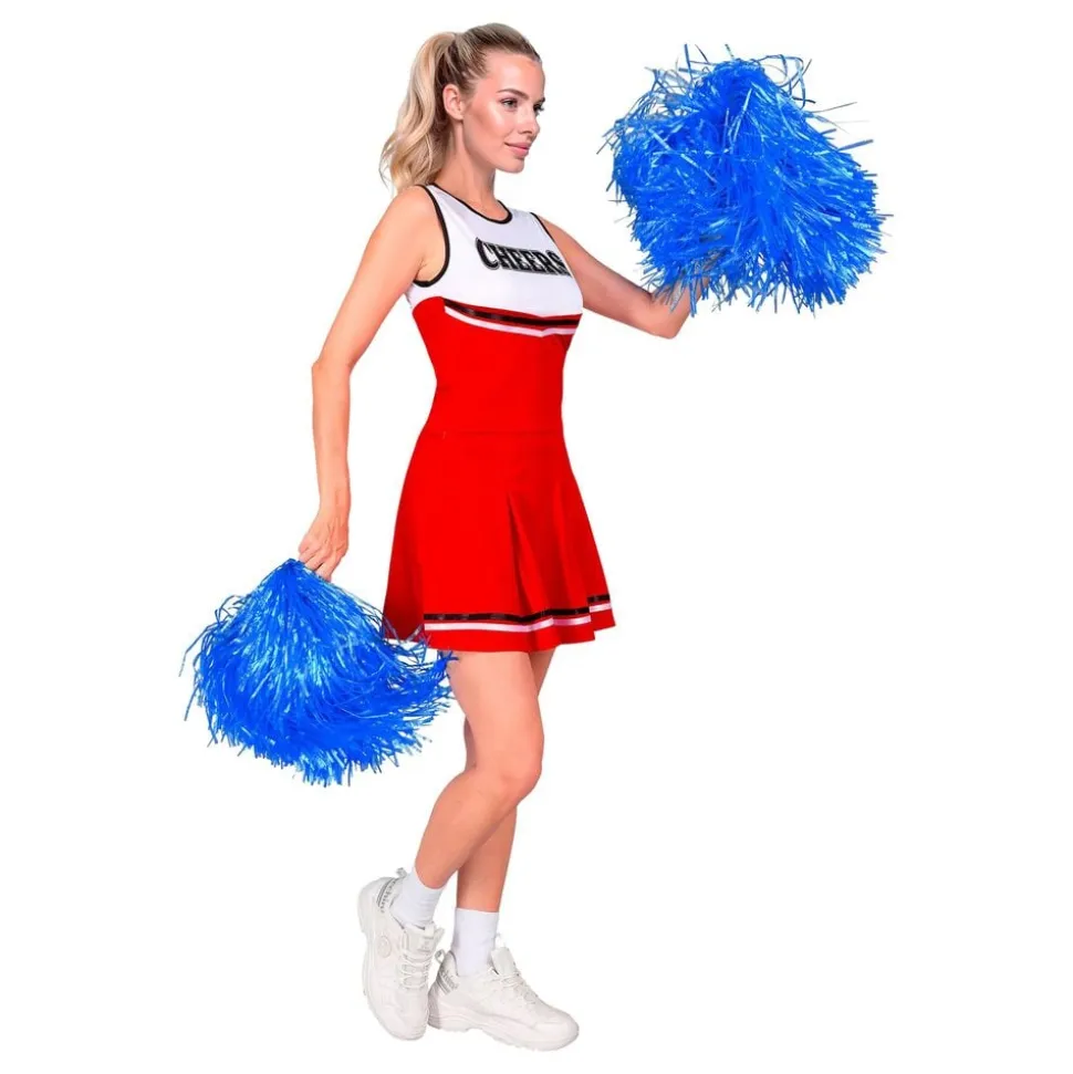Cheerleader Kjole Rød Kostyme