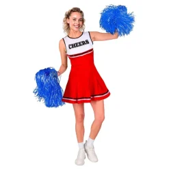 Cheerleader Kjole Rød Kostyme