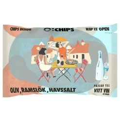Ø-Chips Hvitvin Oliven Ramsløk Havsalt