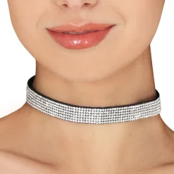 Choker Halskjede med Strass