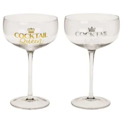 Cocktailglass Sett King & Queen