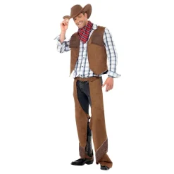Cowboy Brun Kostyme