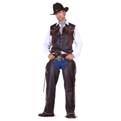 Cowboy Chaps Herre Brun Deluxe