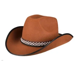 Cowboyhatt Brun for Barn
