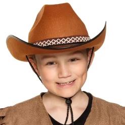 Cowboyhatt Brun for Barn