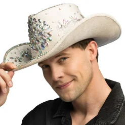 Cowboyhatt Crystal Beige