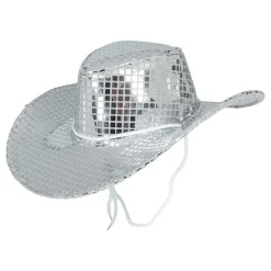 Cowboyhatt Disco Sølv