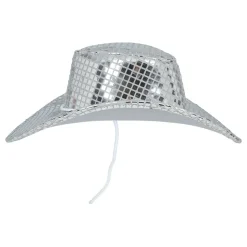 Cowboyhatt Disco Sølv