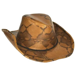 Cowboyhatt Krokodillemønstret
