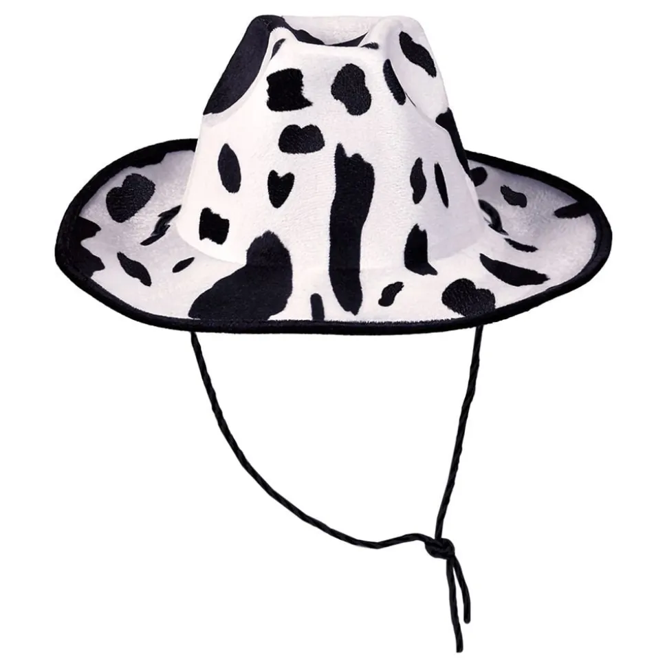 Cowboyhatt med kumønster