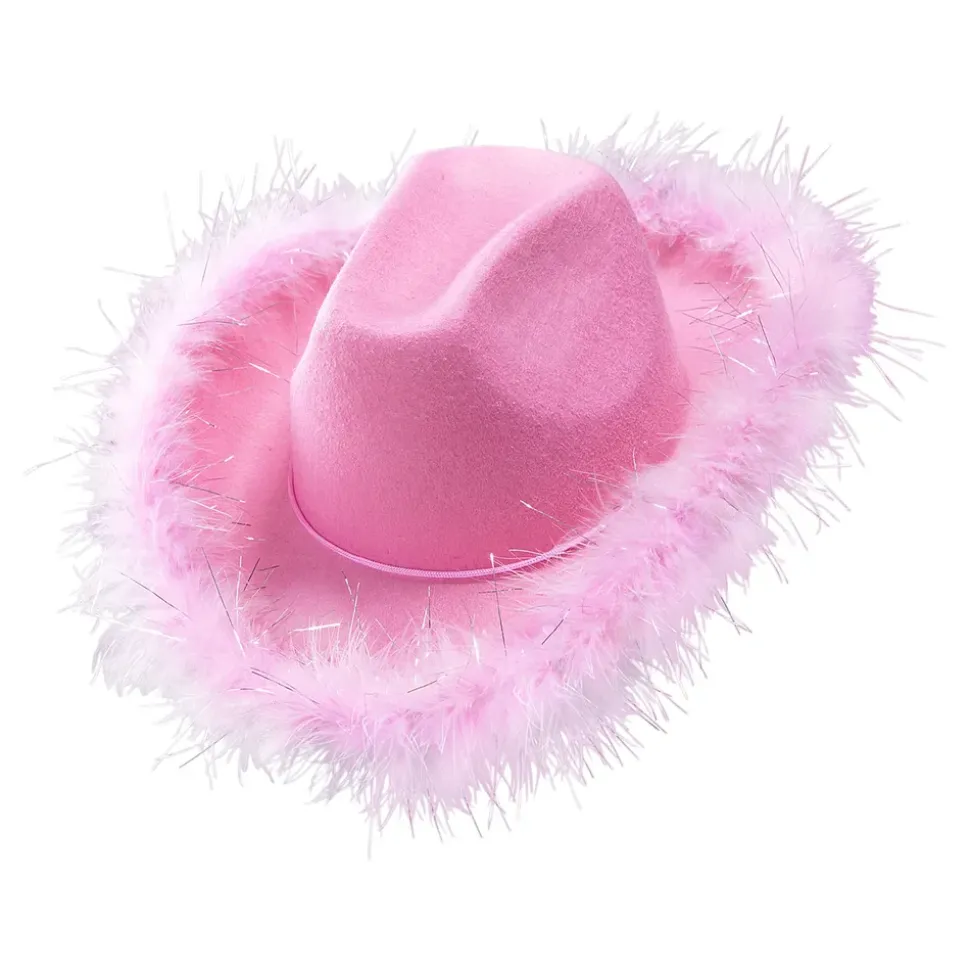 Cowboyhatt Rosa med Pels