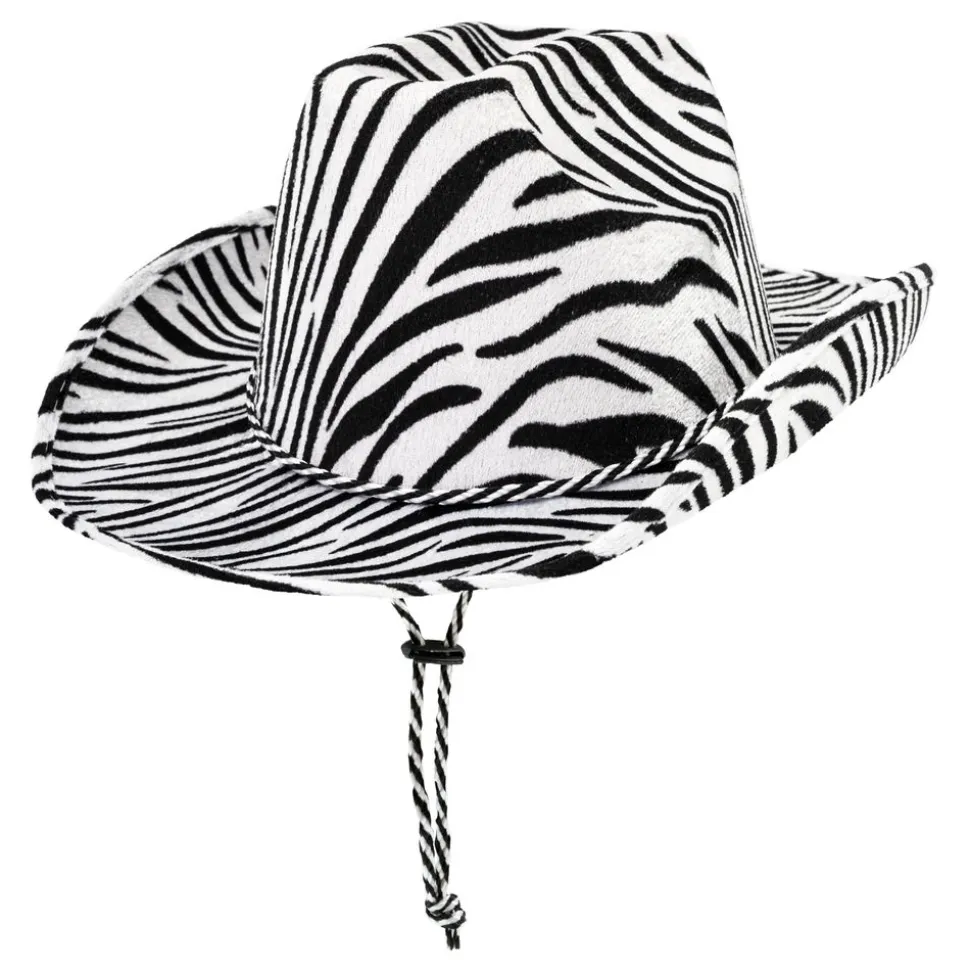 Cowboyhatt Sebramønstret