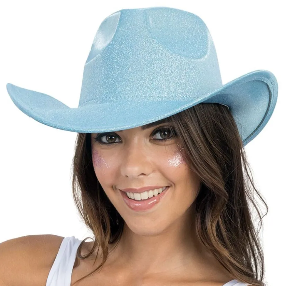 Cowboyhatt Skimrende Blå