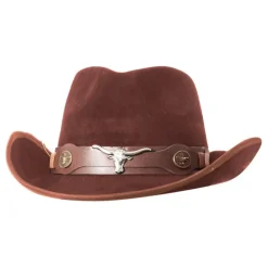 Cowboyhatt Suede Brun