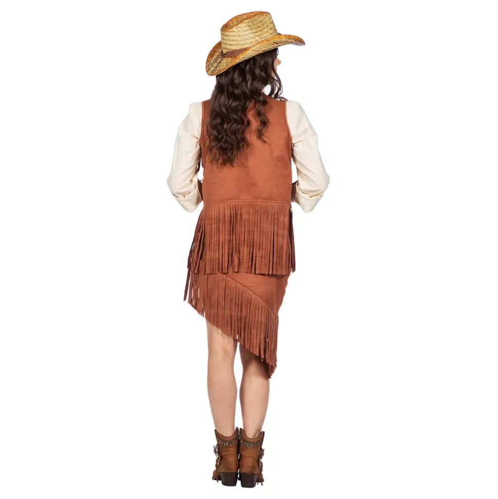 Cowgirl Brun Kostyme