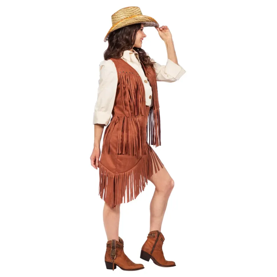 Cowgirl Brun Kostyme